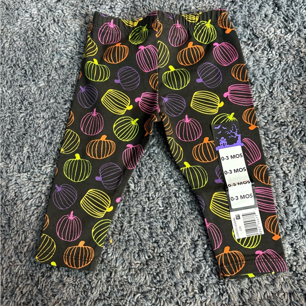 NWT decorative various colored pumpkin leggings